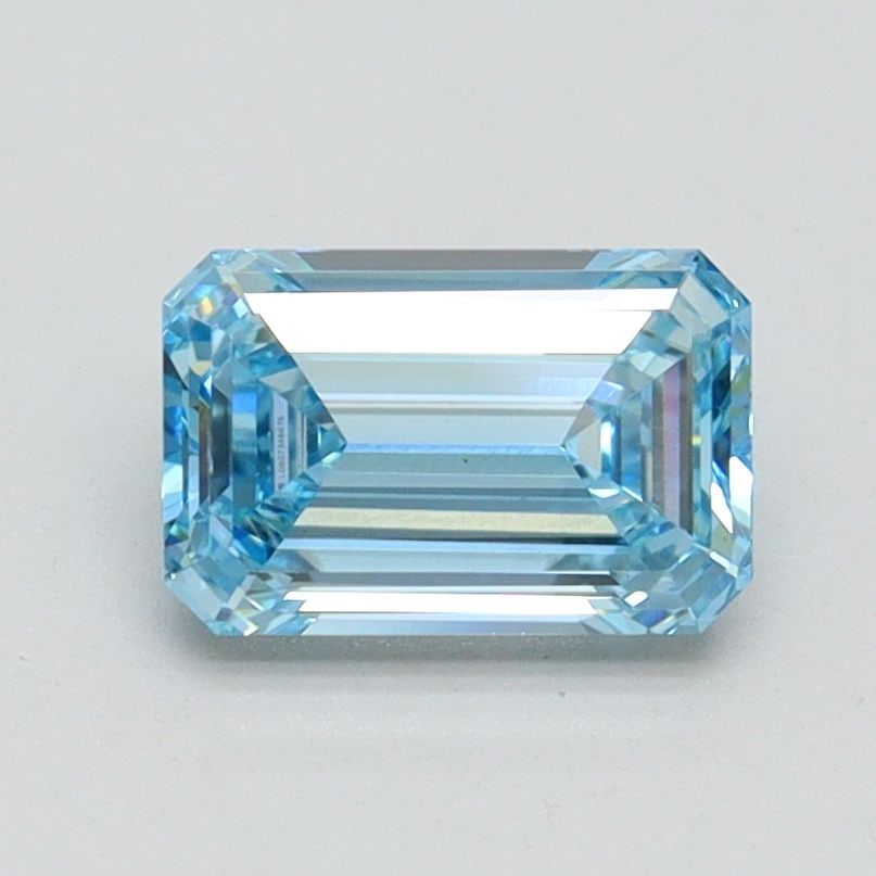 Loose Diamond - EMERALD 1.1ct Fancy Intense Blue VVS2: Loose Diamond - EMERALD 1.1ct Fancy Intense Blue VVS2 Source: This is a real non-mined Diamond that has been grown in a lab Shape: EMERALD Carats: 1.1 Color: Fancy Intense Blue Certification: IGI Vide