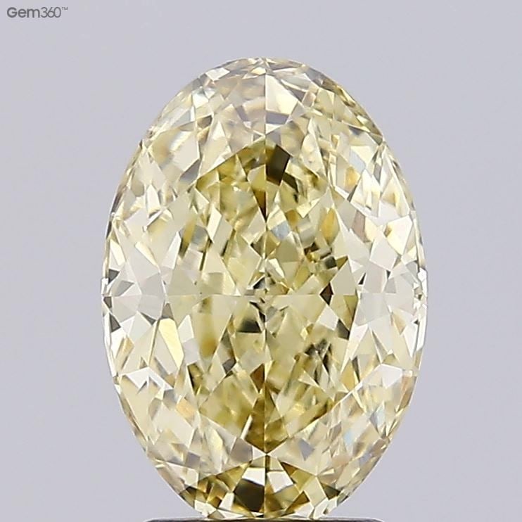 Loose Diamond - OVAL 3.17ct Fancy Intense Yellow VS1: Loose Diamond - OVAL 3.17ct Fancy Intense Yellow VS1 Source: This is a real non-mined Diamond that has been grown in a lab Shape: OVAL Carats: 3.17 Color: Fancy Intense Yellow Certification: IGI Video