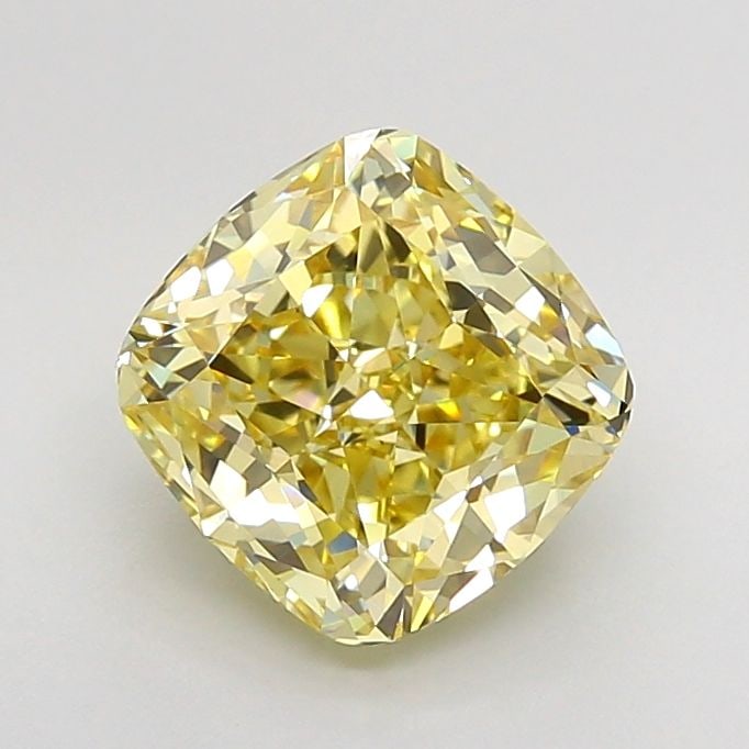 Loose Diamond - CUSHION MODIFIED 3.04ct Fancy Yellow VS1: Loose Diamond - CUSHION MODIFIED 3.04ct Fancy Yellow VS1 Source: This is a real non-mined Diamond that has been grown in a lab Shape: CUSHION MODIFIED Carats: 3.04 Color: Fancy Yellow Certification: I