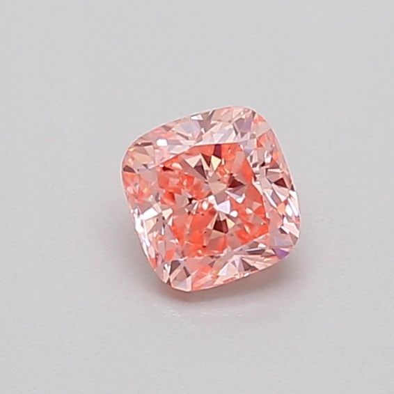 Loose Diamond - CUSHION MODIFIED 0.35ct Fancy Intense Pink VS2: Loose Diamond - CUSHION MODIFIED 0.35ct Fancy Intense Pink VS2 Source: This is a real non-mined Diamond that has been grown in a lab Shape: CUSHION MODIFIED Carats: 0.35 Color: Fancy Intense Pink Cert