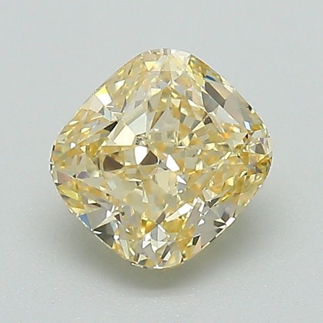 Loose Diamond - CUSHION MODIFIED 1.01ct Fancy Yellow VS1: Loose Diamond - CUSHION MODIFIED 1.01ct Fancy Yellow VS1 Source: This is a real non-mined Diamond that has been grown in a lab Shape: CUSHION MODIFIED Carats: 1.01 Color: Fancy Yellow Certification: I