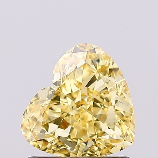 Loose Diamond - HEART 1.02ct Fancy Intense Yellow VS2: Loose Diamond - HEART 1.02ct Fancy Intense Yellow VS2 Source: This is a real non-mined Diamond that has been grown in a lab Shape: HEART Carats: 1.02 Color: Fancy Intense Yellow Certification: IGI Vid