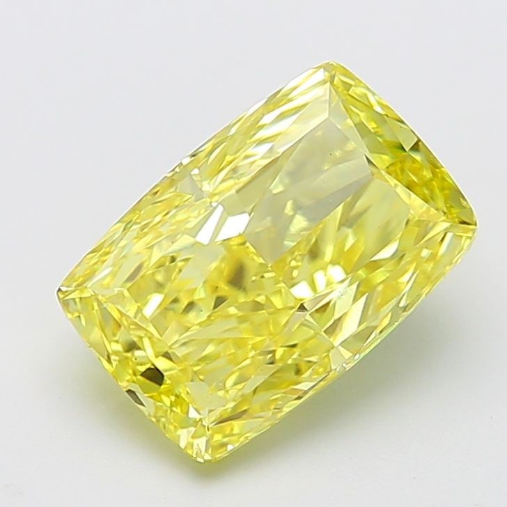 Loose Diamond - CUSHION MODIFIED 5.02ct Fancy Vivid Yellow VS2: Loose Diamond - CUSHION MODIFIED 5.02ct Fancy Vivid Yellow VS2 Source: This is a real non-mined Diamond that has been grown in a lab Shape: CUSHION MODIFIED Carats: 5.02 Color: Fancy Vivid Yellow Cert