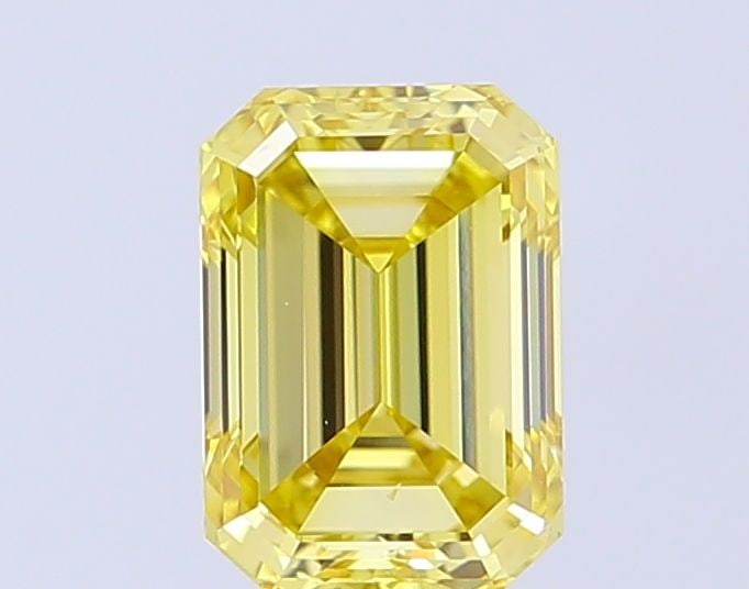 Loose Diamond - EMERALD 1.0ct Fancy Vivid Yellow VS1: Loose Diamond - EMERALD 1.0ct Fancy Vivid Yellow VS1 Source: This is a real non-mined Diamond that has been grown in a lab Shape: EMERALD Carats: 1.0 Color: Fancy Vivid Yellow Certification: NONE Vide