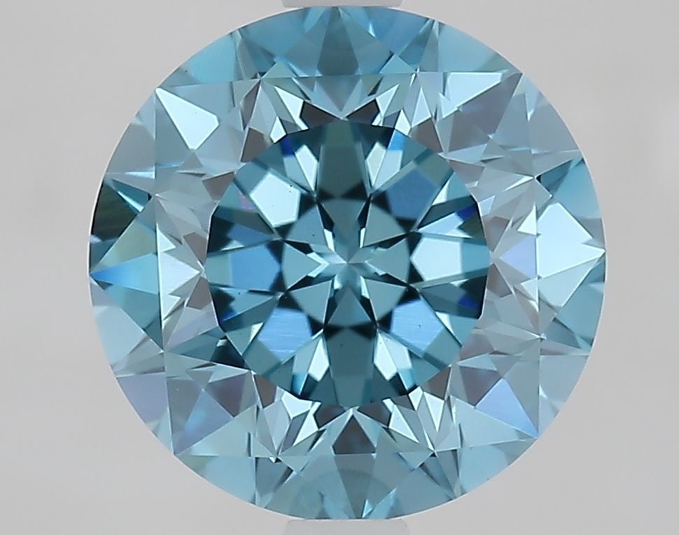 Loose Diamond - ROUND 2.66ct Fancy Vivid Blue VVS2: Loose Diamond - ROUND 2.66ct Fancy Vivid Blue VVS2 Source: This is a real non-mined Diamond that has been grown in a lab Shape: ROUND Carats: 2.66 Color: Fancy Vivid Blue Certification: IGI Video: