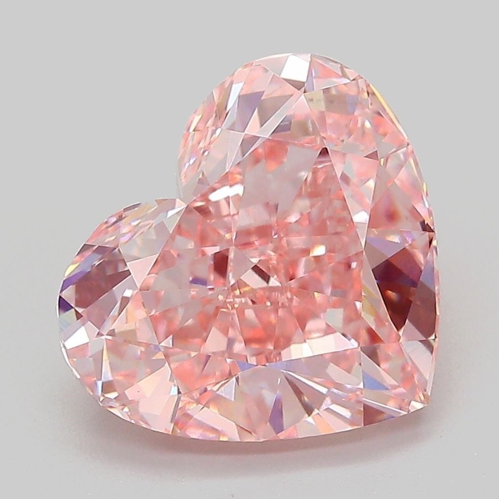 Loose Diamond - HEART 5.08ct Fancy Vivid Pink VVS2: Loose Diamond - HEART 5.08ct Fancy Vivid Pink VVS2 Source: This is a real non-mined Diamond that has been grown in a lab Shape: HEART Carats: 5.08 Color: Fancy Vivid Pink Certification: IGI The Diamon
