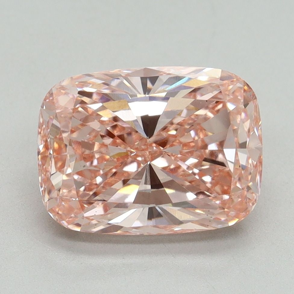 Loose Diamond - CUSHION BRILLIANT 3.09ct Fancy Vivid Pink VS1: Loose Diamond - CUSHION BRILLIANT 3.09ct Fancy Vivid Pink VS1 Source: This is a real non-mined Diamond that has been grown in a lab Shape: CUSHION BRILLIANT Carats: 3.09 Color: Fancy Vivid Pink Certif