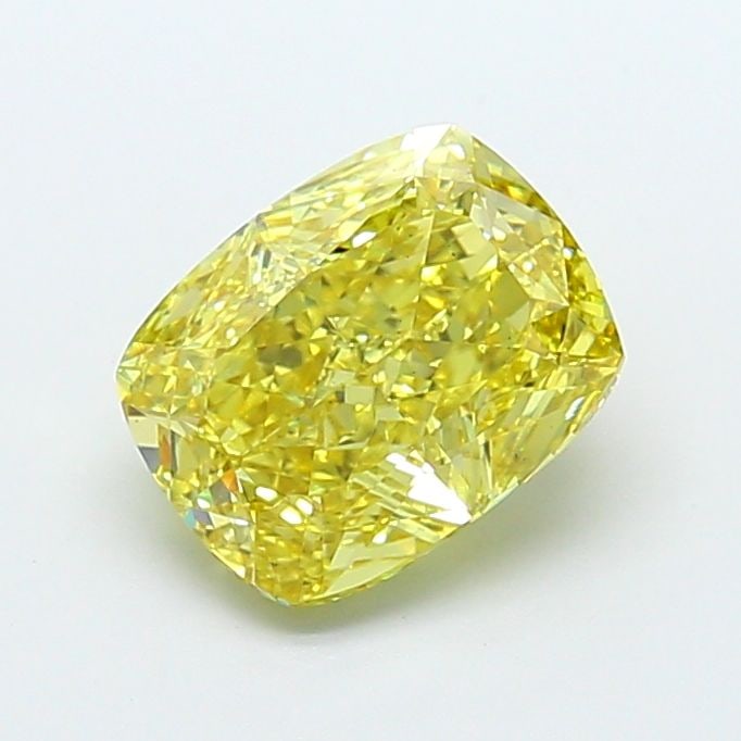 Loose Diamond - CUSHION MODIFIED 4.01ct Fancy Intense Yellow VS2: Loose Diamond - CUSHION MODIFIED 4.01ct Fancy Intense Yellow VS2 Source: This is a real non-mined Diamond that has been grown in a lab Shape: CUSHION MODIFIED Carats: 4.01 Color: Fancy Intense Yellow 