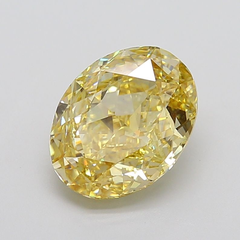 Loose Diamond - OVAL 5.15ct Fancy Yellow VS1: Loose Diamond - OVAL 5.15ct Fancy Yellow VS1 Source: This is a real non-mined Diamond that has been grown in a lab Shape: OVAL Carats: 5.15 Color: Fancy Yellow Certification: IGI Video: