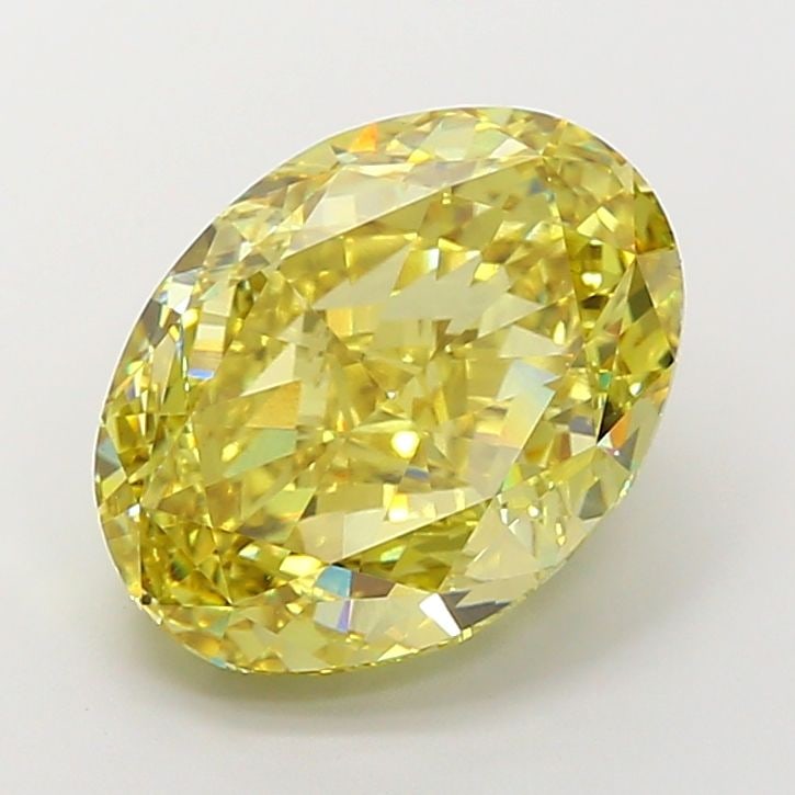 Loose Diamond - OVAL 9.06ct Fancy Intense Yellow VS1: Loose Diamond - OVAL 9.06ct Fancy Intense Yellow VS1 Source: This is a real non-mined Diamond that has been grown in a lab Shape: OVAL Carats: 9.06 Color: Fancy Intense Yellow Certification: IGI Video