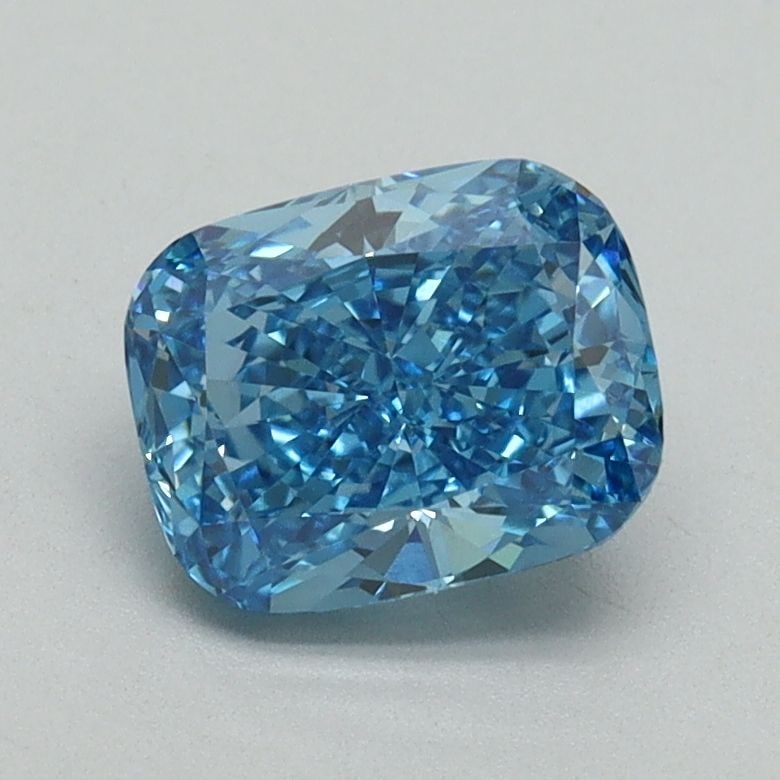 Loose Diamond - CUSHION BRILLIANT 1.2ct Fancy Vivid Blue VS1: Loose Diamond - CUSHION BRILLIANT 1.2ct Fancy Vivid Blue VS1 Source: This is a real non-mined Diamond that has been grown in a lab Shape: CUSHION BRILLIANT Carats: 1.2 Color: Fancy Vivid Blue Certific