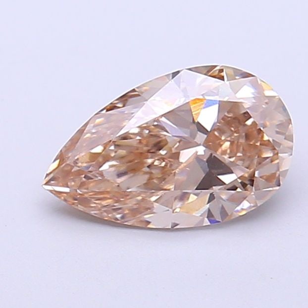 Loose Diamond - PEAR 1.08ct Fancy Light Brown VS1: Loose Diamond - PEAR 1.08ct Fancy Light Brown VS1 Source: This is a real non-mined Diamond that has been grown in a lab Shape: PEAR Carats: 1.08 Color: Fancy Light Brown Certification: IGI Video: