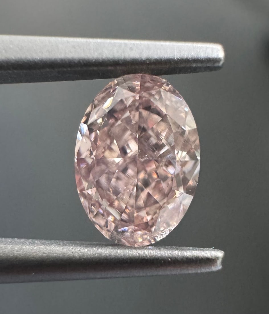 Loose Diamond - OVAL 0.51ct Fancy Orangey Pink VS2 (1 of 1)