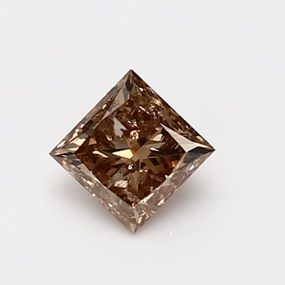Loose Diamond - PRINCESS 0.65ct Fancy Yellow Brown I3: Loose Diamond - PRINCESS 0.65ct Fancy Yellow Brown I3 Source: Natural Shape: PRINCESS Carats: 0.65 Color: Fancy Yellow Brown Certification: GIA Video: