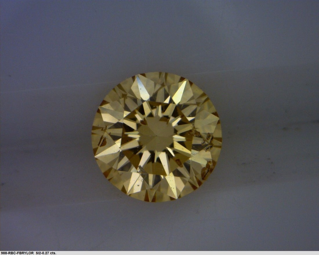 Loose Diamond - ROUND 0.27ct Fancy Brownish Yellowish Orange: Loose Diamond - ROUND 0.27ct Fancy Brownish Yellowish Orange Source: Natural Shape: ROUND Carats: 0.27 Color: Fancy Brownish Yellowish Orange Certification: GIA The Diamond Depot Guarantee: All items 