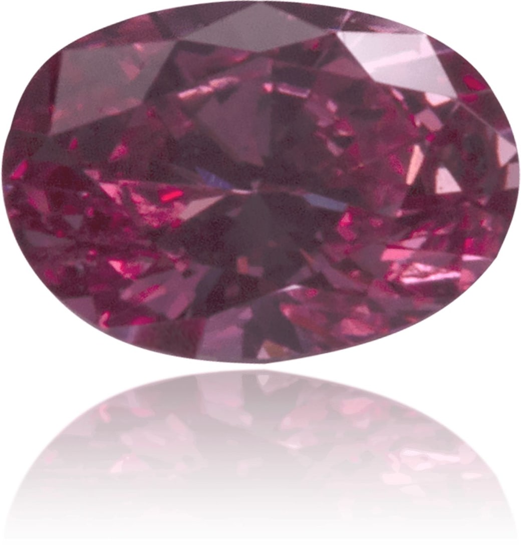 Loose Diamond - OVAL 0.11ct Fancy Vivid Purplish Pink I1 (1 of 1)
