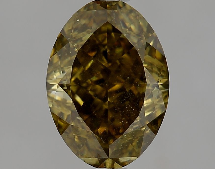 Loose Diamond - OVAL 1.7ct Fancy Deep Brownish Greenish Yellow SI2: Loose Diamond - OVAL 1.7ct Fancy Deep Brownish Greenish Yellow SI2 Source: Natural Shape: OVAL Carats: 1.7 Color: Fancy Deep Brownish Greenish Yellow Certification: GIA Video: