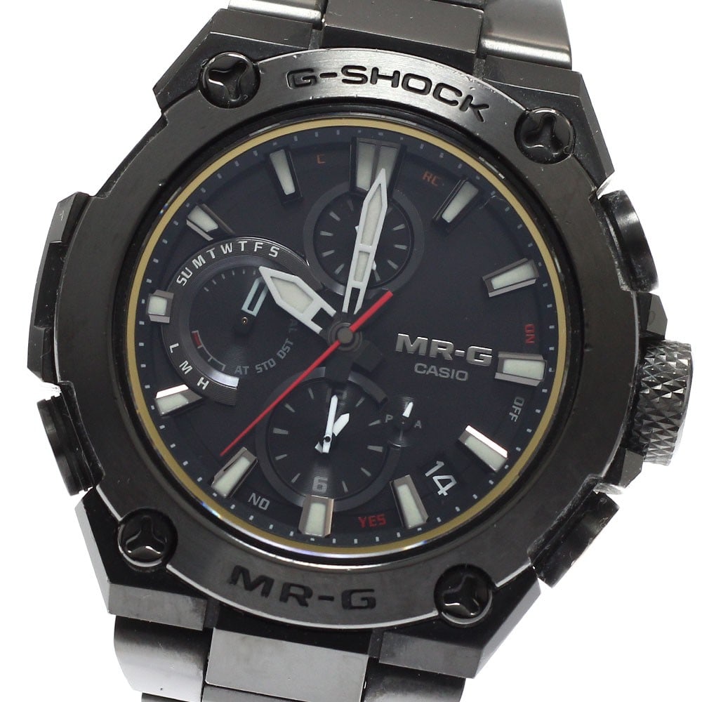 CASIO G-SHOCK MR-G MRG-B1000B-1AJR mens wristwatch: CASIO G-SHOCK MR-G MRG-B1000B-1AJR mens wristwatch CASIO G-SHOCK MR-G men's wristwatch, model MRG-B1000B-1AJR. It is a pre-owned watch made in Japan. Specifications Brand: CASIO Model: MRG-B1000B-1AJR