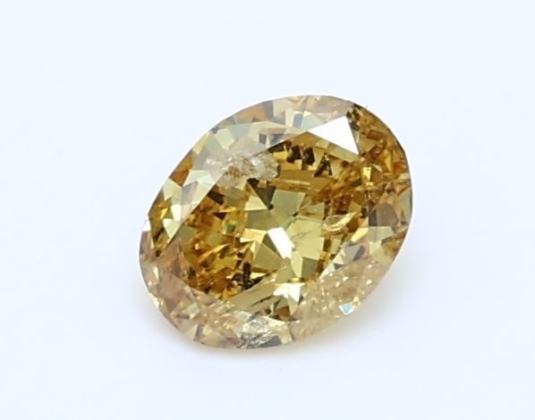 Loose Diamond - OVAL 0.28ct Fancy Deep Orangey Yellow I2: Loose Diamond - OVAL 0.28ct Fancy Deep Orangey Yellow I2 Source: Natural Shape: OVAL Carats: 0.28 Color: Fancy Deep Orangey Yellow Certification: GIA Video:
