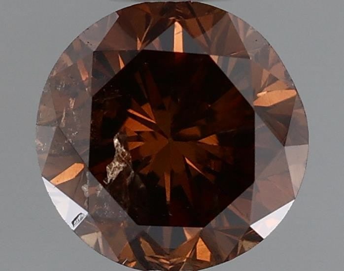 Loose Diamond - ROUND 0.93ct Fancy Dark Orangey Brown: Loose Diamond - ROUND 0.93ct Fancy Dark Orangey Brown Source: Natural Shape: ROUND Carats: 0.93 Color: Fancy Dark Orangey Brown Certification: GIA Video: