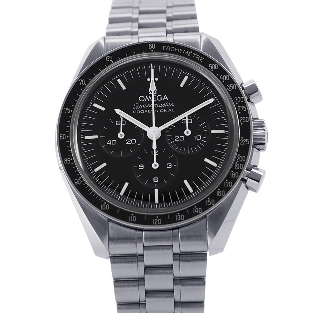 OMEGA Speedmaster Black Dial Men's Wristwatch 310.30.42.50.01.001: OMEGA Speedmaster Black Dial Men's Wristwatch 310.30.42.50.01.001 This is an OMEGA Speedmaster 310.30.42.50.01.001 wristwatch featuring a black dial. Designed for men, this Swiss-made timepiece is pre