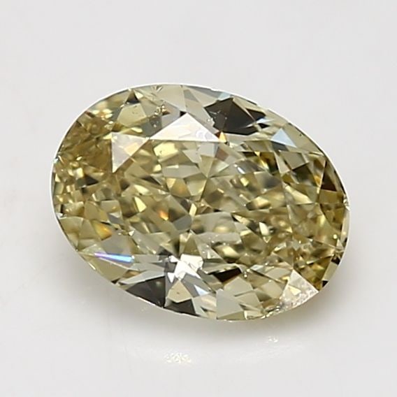 Loose Diamond - OVAL 1.59ct Fancy Brownish Greenish Yellow SI1: Loose Diamond - OVAL 1.59ct Fancy Brownish Greenish Yellow SI1 Source: Natural Shape: OVAL Carats: 1.59 Color: Fancy Brownish Greenish Yellow Certification: GIA Video: