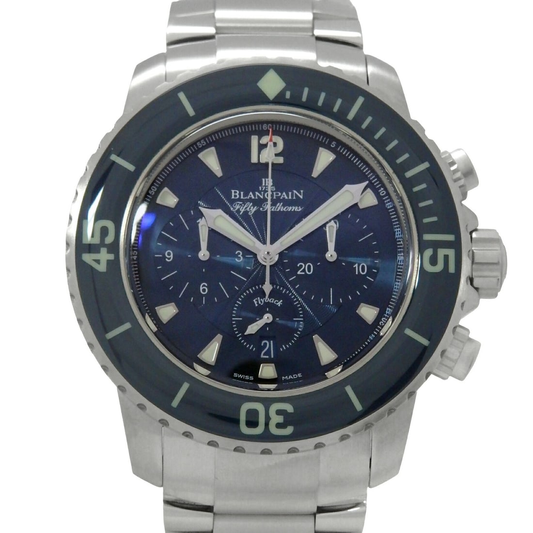 Blancpain B5085 Fifty Fathoms Flyback Chronograph Mens Wristwatch (1 of 6)