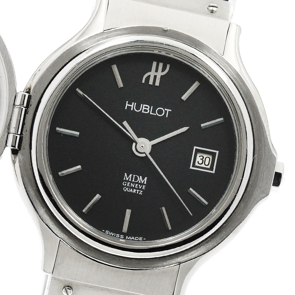 HUBLOT MDM Classic Hunter Case Quartz Ladies Watch S139.11.1: HUBLOT MDM Classic Hunter Case Quartz Ladies Watch S139.11.1 This Hublot MDM Classic Hunter Case Date Quartz watch is designed for women and features a Swiss origin. It offers precise quartz movement 