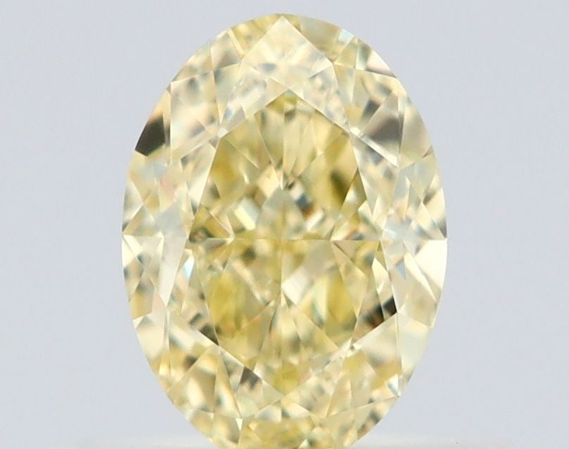 Loose Diamond - OVAL 0.53ct Fancy Light Yellow VS2: Loose Diamond - OVAL 0.53ct Fancy Light Yellow VS2 Source: Natural Shape: OVAL Carats: 0.53 Color: Fancy Light Yellow Certification: GIA Video: