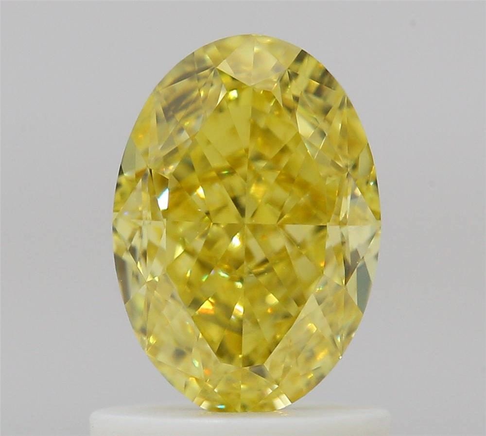 Loose Diamond - OVAL 1.21ct Fancy Vivid Yellow VS1: Loose Diamond - OVAL 1.21ct Fancy Vivid Yellow VS1 Source: Natural Shape: OVAL Carats: 1.21 Color: Fancy Vivid Yellow Certification: GIA Video: