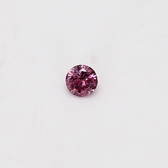 Loose Diamond - ROUND 0.03ct Fancy Vivid Purplish Pink I1 (1 of 1)