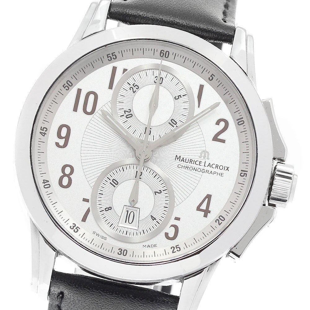 Maurice Lacroix Pontos Automatic Chronograph Date Men's Wristwatch PT7538 48 (1 of 6)