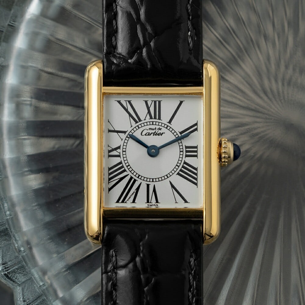 Cartier Must Tank SM 1613 Quartz Wristwatch with Box (1 of 10)
