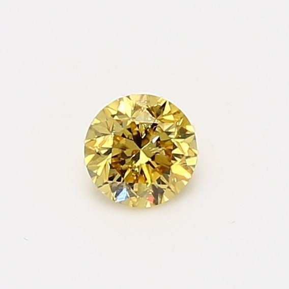 Loose Diamond - ROUND 0.35ct Fancy Vivid Yellow I1: Loose Diamond - ROUND 0.35ct Fancy Vivid Yellow I1 Source: Natural Shape: ROUND Carats: 0.35 Color: Fancy Vivid Yellow Certification: GIA Video:
