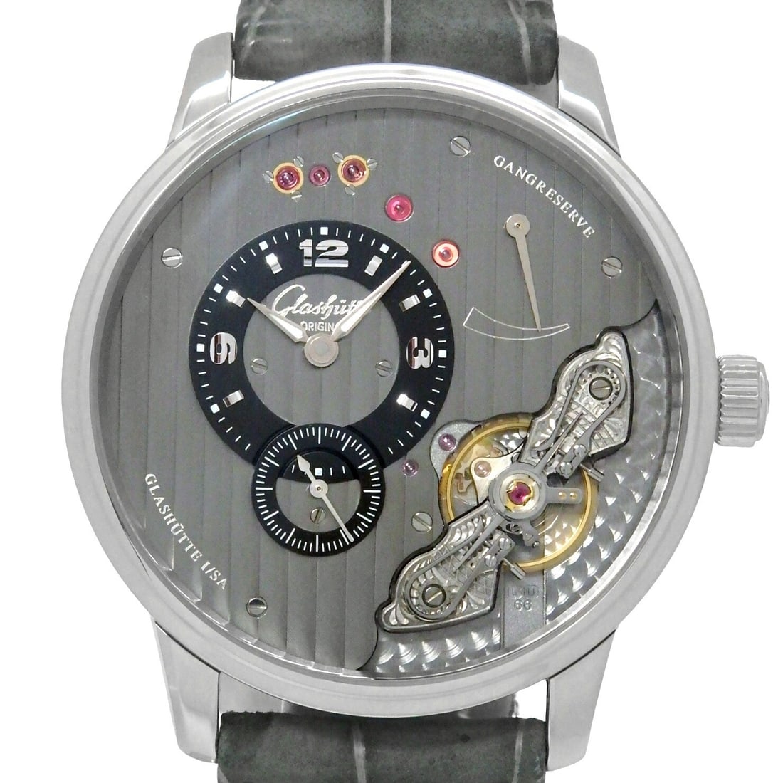 Mens Wristwatch Glashutte Original Pano Inverse XL 1-66-06-04-22-50 (1 of 6)