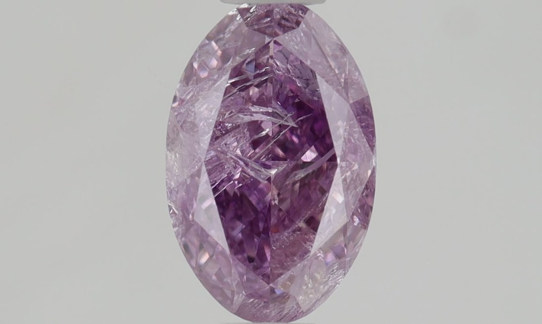 Loose Diamond - OVAL 0.61ct Fancy Intense Pink Purple I3 (1 of 1)