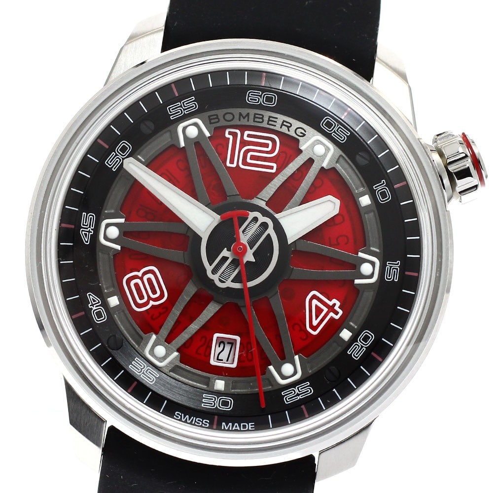 BOMBERG BB-01 Automatic Date Mens Wristwatch Ref CT43ASS.22-1.11: BOMBERG BB-01 Automatic Date Mens Wristwatch Ref CT43ASS.22-1.11 Pre-owned BOMBERG men's automatic wristwatch with date function. This Swiss-made timepiece is presented as a wristwatch from the BB-01 