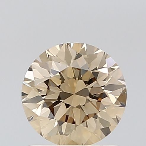 Loose Diamond - ROUND 1.01ct Fancy Light Brown VS1: Loose Diamond - ROUND 1.01ct Fancy Light Brown VS1 Source: Natural Shape: ROUND Carats: 1.01 Color: Fancy Light Brown Certification: NONE Video: