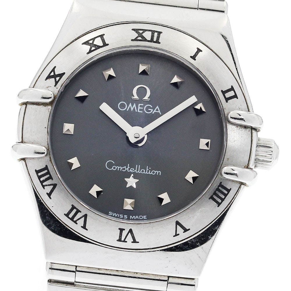 Omega Constellation Mini My Choice 1561.51 Quartz Ladies Watch: Omega Constellation Mini My Choice 1561.51 Quartz Ladies Watch This OMEGA Constellation Mini My Choice Quartz women's wristwatch features a stainless steel case and bracelet with a gray dial. The watc