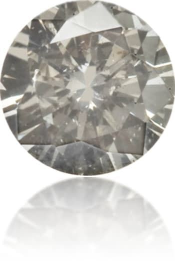 Loose Diamond - ROUND 0.17ct Fancy Gray I1: Loose Diamond - ROUND 0.17ct Fancy Gray I1 Source: Natural Shape: ROUND Carats: 0.17 Color: Fancy Gray Certification: NONE Video: