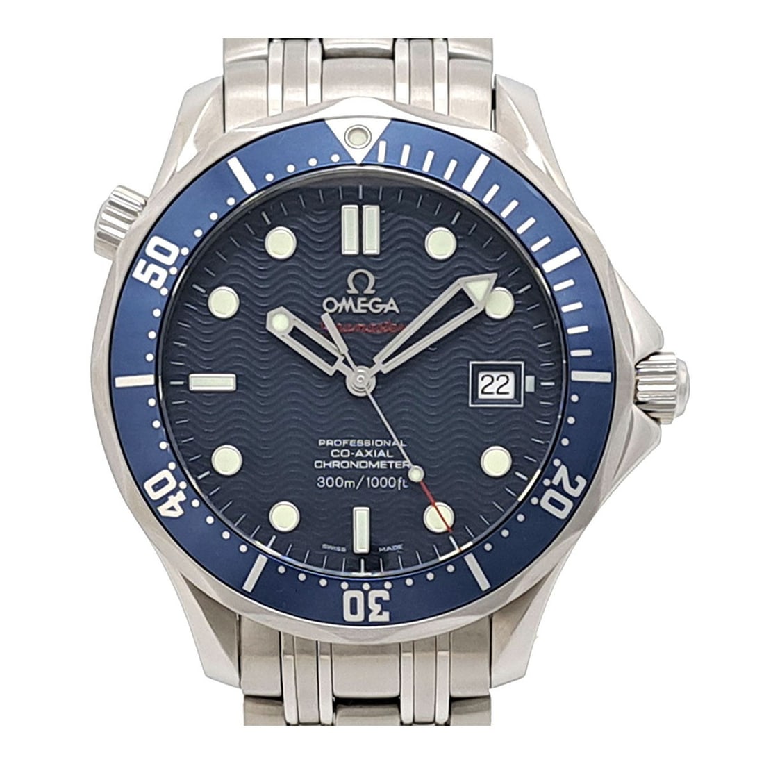 OMEGA Seamaster 300 Co-Axial Automatic Stainless Steel Wristwatch: OMEGA Seamaster 300 Co-Axial Automatic Stainless Steel Wristwatch This is an OMEGA Seamaster Diver 300 Co-Axial 2220.80 automatic wristwatch crafted from stainless steel. Designed for men, this Swiss-