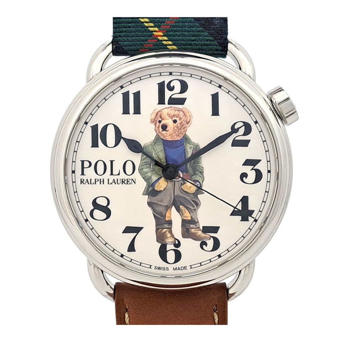 Ralph Lauren Polo Bear Bedford automatic men's wristwatch 42mm: Ralph Lauren Polo Bear Bedford automatic men's wristwatch 42mm This Ralph Lauren Polo Bear Watch Collection Bedford men's wristwatch features a stainless steel case and a leather band with stainless s