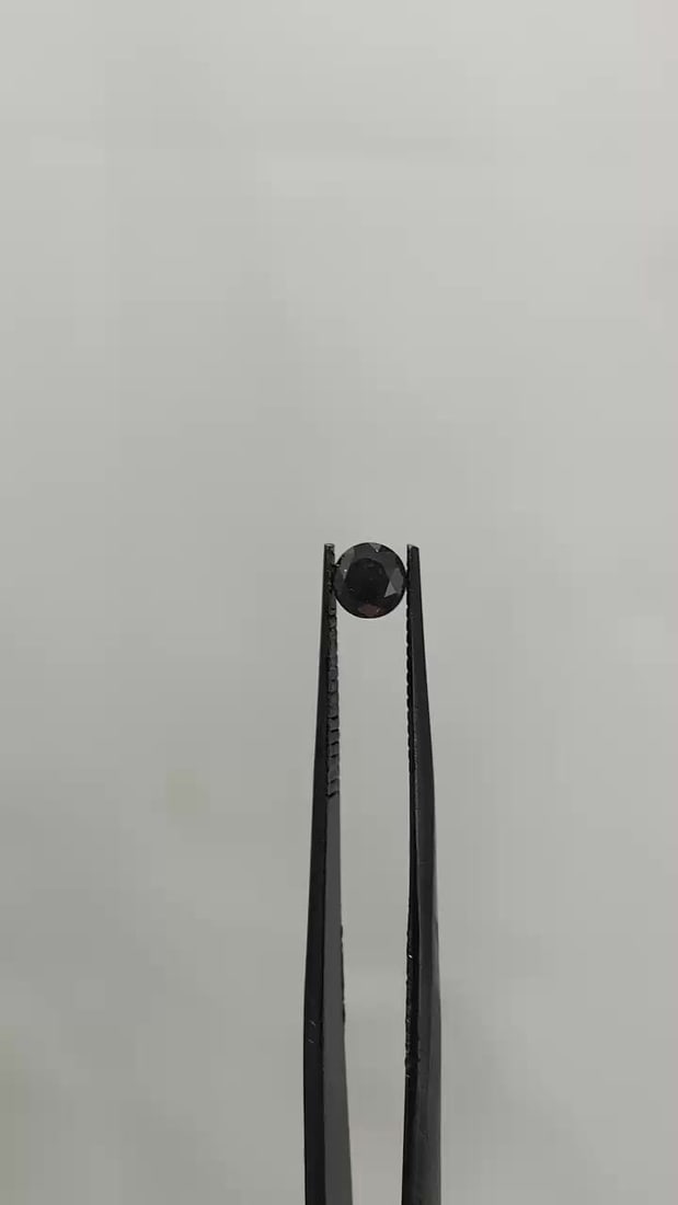 Loose Diamond - ROUND 0.53ct Fancy Black VVS2: Loose Diamond - ROUND 0.53ct Fancy Black VVS2 Source: Natural Shape: ROUND Carats: 0.53 Color: Fancy Black Certification: GIA Video: