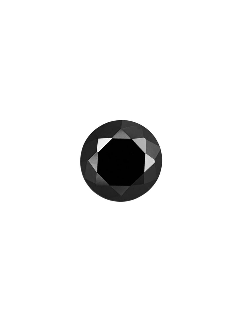 Loose Diamond - ROUND 0.88ct Fancy Black VVS2: Loose Diamond - ROUND 0.88ct Fancy Black VVS2 Source: Natural Shape: ROUND Carats: 0.88 Color: Fancy Black Certification: NONE The Diamond Depot Guarantee: All items in this auction are guaranteed to 