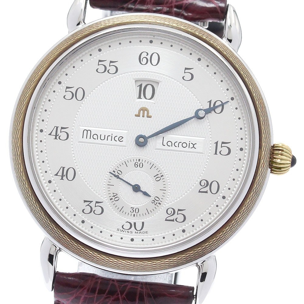 Mens Wristwatch Maurice Lacroix Masterpiece 28505-1601 Jumping Hour: Mens Wristwatch Maurice Lacroix Masterpiece 28505-1601 Jumping Hour Maurice Lacroix Masterpiece Jumping Hour men's wristwatch, reference 28505-1601. This pre-owned Swiss-made watch is designed for men