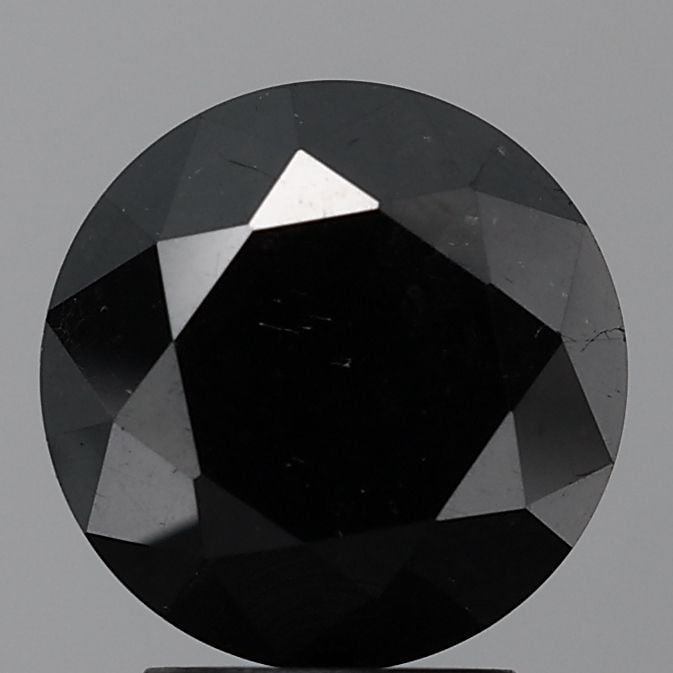 Loose Diamond - ROUND 3.65ct Fancy Black VVS1: Loose Diamond - ROUND 3.65ct Fancy Black VVS1 Source: Natural Shape: ROUND Carats: 3.65 Color: Fancy Black Certification: NONE Video: