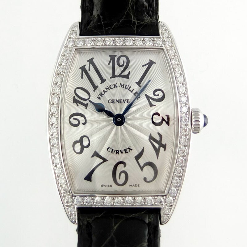 Franck Muller Tonneau Carvex 1752QZDP AC Ladies Quartz Watch Stainless Steel Leather: Franck Muller Tonneau Carvex 1752QZDP AC Ladies Quartz Watch Stainless Steel Leather This elegant Franck Muller Tonneau Carvex wristwatch combines timeless design with modern functionality. Crafted fr