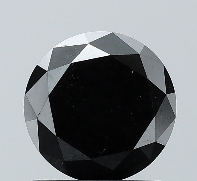 Loose Diamond - ROUND 1.35ct Fancy Black VS1: Loose Diamond - ROUND 1.35ct Fancy Black VS1 Source: Natural Shape: ROUND Carats: 1.35 Color: Fancy Black Certification: NONE Video: