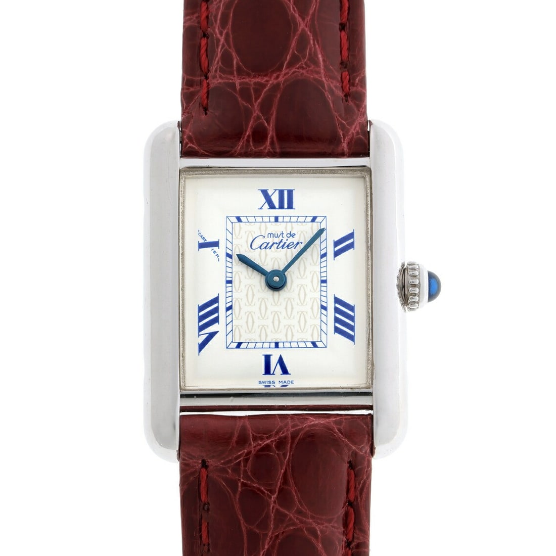 Cartier Must Tank MM Quartz Silver White Dial Unisex Watch (1 of 8)