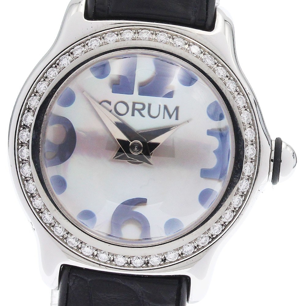 CORUM Bubble Quartz Women's Stainless Steel Wristwatch 101.151.47 (1 of 6)